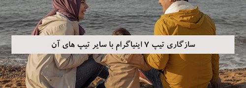 سازگاری تیپ 7 اینیاگرام با سایر تیپ های آن