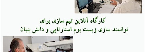 کارگاه آنلاین تیم سازی برای توانمند سازی زیست بوم استارتاپی